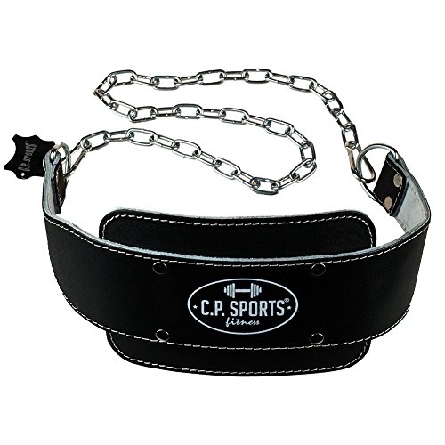 C.P. Sports 38756 - Cinturón de Entrenamiento con Cadena (Talla única, 82 cm), Color Negro