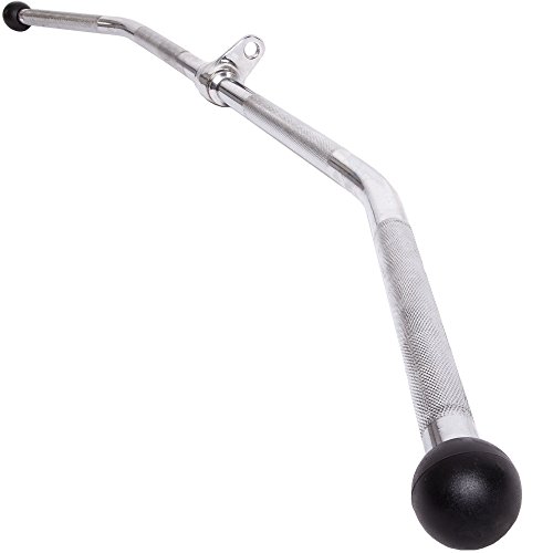 C.P. Sports Lat Bar 125Cm Extra Ancha Para Lat Aún Más Ancha, Diferentes Variaciones de Agarre Debido a la Superficie de Agarre Moleteada Incl. Cromo Giratorio Para El Entrenamiento con Pesas