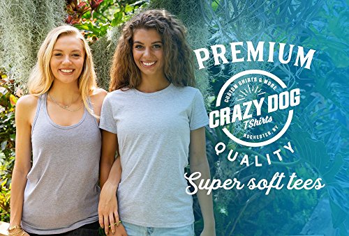 Crazy Dog Tshirts - Womens Fitness Pizza In My Mouth Funny Workout Foodie T Shirt (Dark Heather Grey) - L - Camiseta para Mujer