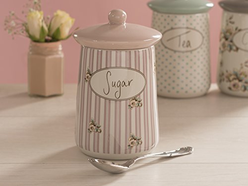 Creative Tops Katie Alice Cottage Flower Sugar Canister Shabby Chic Storage Jar