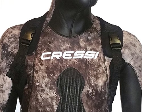 Cressi Back Weight Chaleco Portalastre, Unisex Adulto, Negro, Talla Única