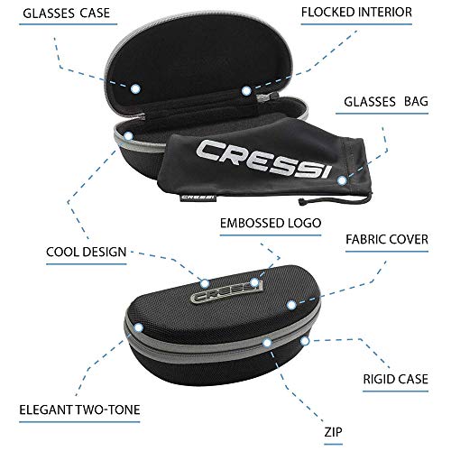 Cressi Ninja Floating - Gafas Flotantes Polarizadas para Deportes con una protección 100% UV Adultos Unisex, Negro/Negro