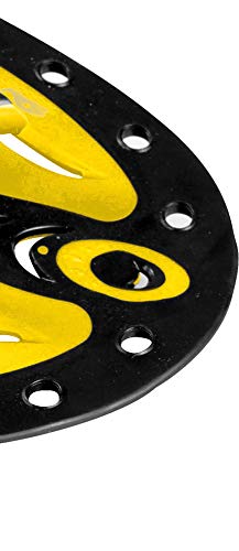 Cressi Swim Paddle Palas de natación, Negro/Amarillo, Uni