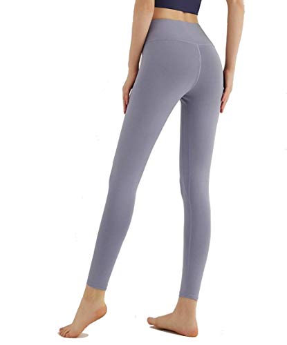 CrisKat Mallas de Deporte Tiro Alto Mujer Leggings Mujer Pantalón Deportivo Estampado Floral largos de Gym Fitness Running Ejercicio para mujer (#Legg Azul Claro, S)