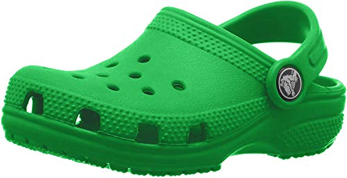 Crocs Classic Clog K, Zuecos Unisex Niños, Verde (Grass Green), 25/26 EU