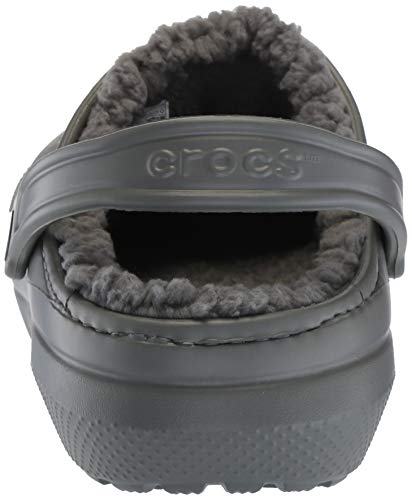Crocs Classic Lined Clog, Zuecos Unisex Adulto, Gris (Slate Grey/Smoke), 43/44 EU