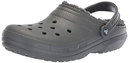 Crocs Classic Lined Clog, Zuecos Unisex Adulto, Gris (Slate Grey/Smoke), 43/44 EU