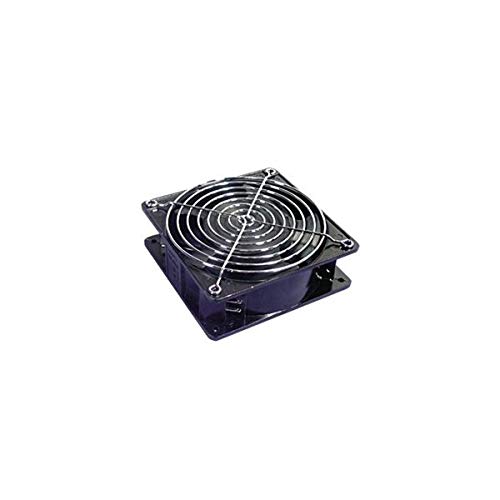 CROMAD Ventilador para Armarios Racks (Ventilador, Compatible con Armarios Rack, Potencia 220V, con Cable) – 12x12, Negro