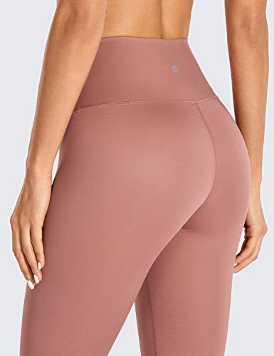 CRZ YOGA Mujer Tight Deportivas Leggins elásticas Cintura Alta para Yoga y Ejercicio-71cm Roble español 38