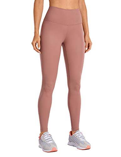 CRZ YOGA Mujer Tight Deportivas Leggins elásticas Cintura Alta para Yoga y Ejercicio-71cm Roble español 38