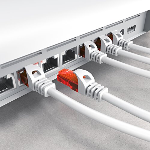 CSL - 25m Cable de Red Gigabit Ethernet LAN Cat.6 RJ45-10 100 1000Mbit s - Cable de conexión a Red - UTP - Compatible con Cat.5 Cat.5e Cat.7