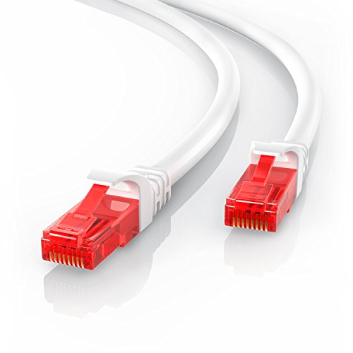 CSL - 25m Cable de Red Gigabit Ethernet LAN Cat.6 RJ45-10 100 1000Mbit s - Cable de conexión a Red - UTP - Compatible con Cat.5 Cat.5e Cat.7