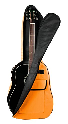 Cubierta de la guitarra de tamaño completo Bray tigre naranja funda acolchada GIGBAG para cualquier acústica, eléctrica, bajo y guitarra clásica con asa de transporte y las correas de hombro (41")