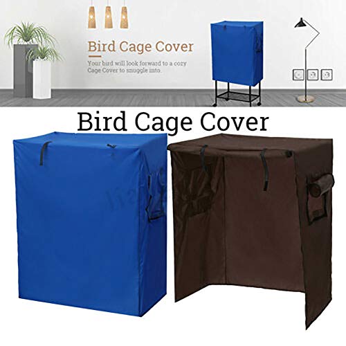 Cubierta para jaula de pájaros, cierre de cremallera, resistente al polvo, gran jaula para pájaros, funda protectora ligera de lienzo, resistente a los rayos UV