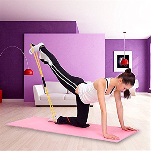 Cuerda Banda Elástica Tubo Tipo 8 para Gimnasio Entrenamiento Rehabilitación Yoga Pilates Colores 1 Pcs