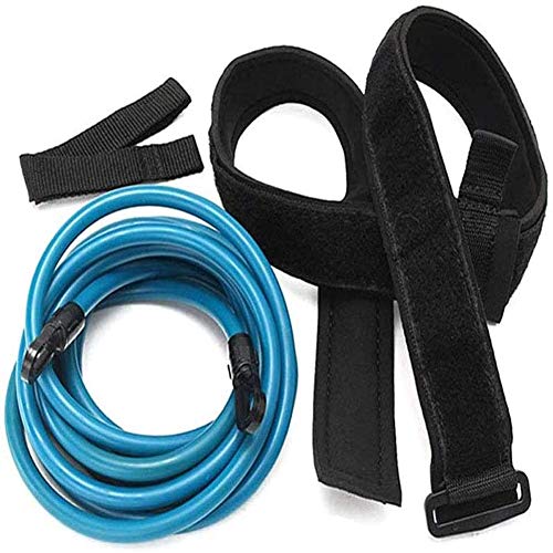 Cuerda de entrenamiento de natación, bandas de resistencia para natación, cuerda elástica para entrenamiento de resistencia estacionaria, herramientas de piscina, color azul