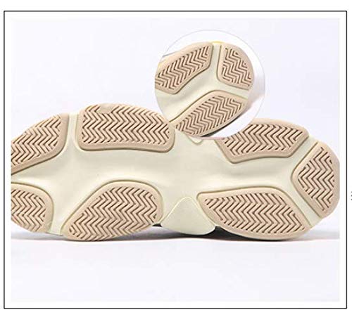 Cuero Genuino con Fondo Plano Blanco Zapatos de Mujer Estilo de Moda Femenina Colores Mezclados Zapatos Casuales Zapatillas de Plataforma Wome