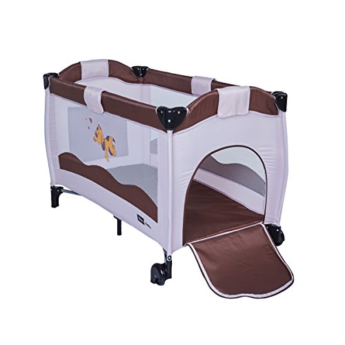 Cuna de Viaje Plegable Star Ibaby Sleep & Play. Doble Altura + Cambiador + Arco de juegos.