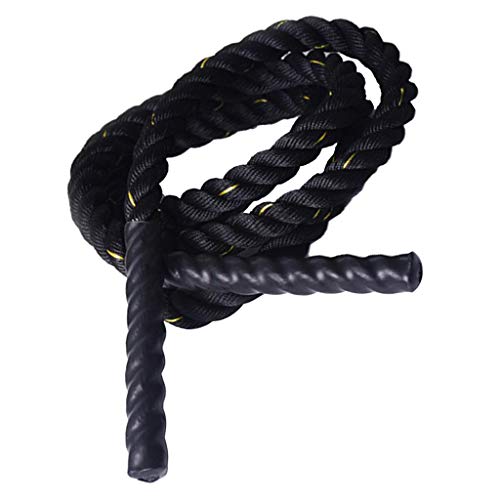 CUTICATE Cuerda de Batalla Battle Rope Cuerdas de Entrenamiento Jumprope de 9 pies Lucha Cuerdas para Hogar Fitness - 2.8M