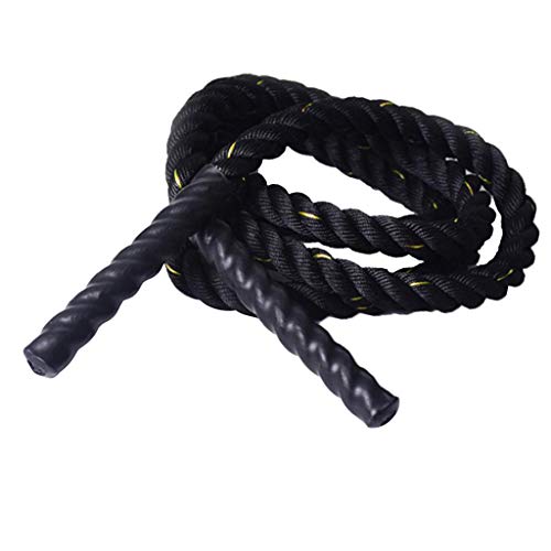 CUTICATE Cuerda de Batalla Battle Rope Cuerdas de Entrenamiento Jumprope de 9 pies Lucha Cuerdas para Hogar Fitness - 2.8M