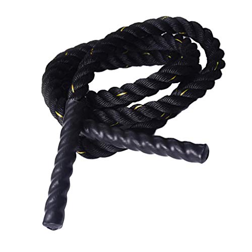 CUTICATE Cuerda de Batalla Battle Rope Cuerdas de Entrenamiento Jumprope de 9 pies Lucha Cuerdas para Hogar Fitness - 2.8M