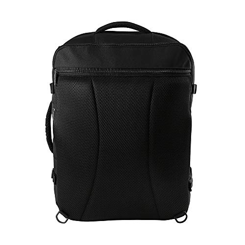 CX Luggage - Equipaje de Cabina Expandible de 55 x 40 x 20 cm a 55 x 40 x 25 cm - ¡Bolsa de Mano Mayoría de Las Aerolíneas Principales! (Negro)