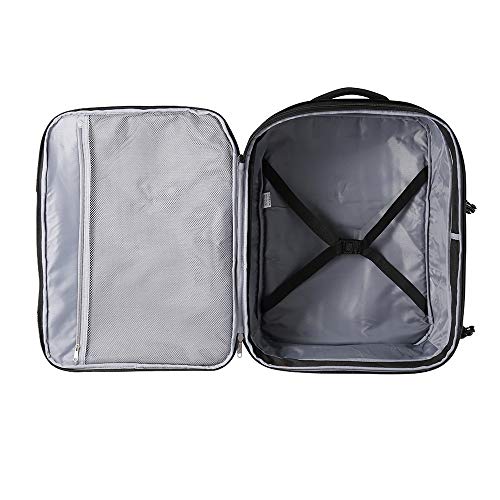 CX Luggage - Equipaje de Cabina Expandible de 55 x 40 x 20 cm a 55 x 40 x 25 cm - ¡Bolsa de Mano Mayoría de Las Aerolíneas Principales! (Negro)