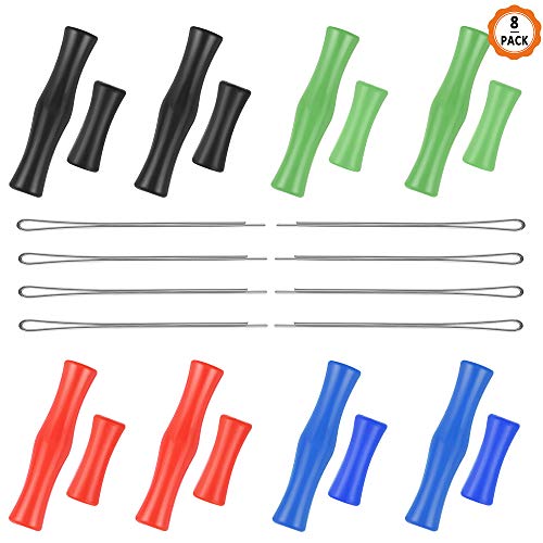 Dadabig 8pcs Protecciones de Tiro con Arco, Tiro con Arco Protector Dedo de Tiro con Arco Silicona De Tiro con Arco Accesorios de Arco y Flecha Apto para Principiantes