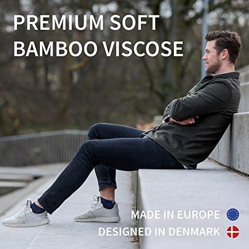 DANISH ENDURANCE Calcetines Cortos de Bambú para Hombre y Mujer Pack de 6 (Blanco, EU 39-42)