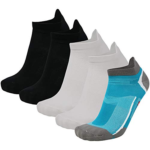 DANISH ENDURANCE Calcetines de Deporte Low Cut Pack de 5 (Multicolor, EU 43-47)