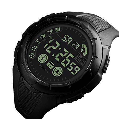 DAYLIN Reloj Inteligente Hombre Mujer Reloj Chica Joven Deportivo Reloj de Pulsera Digital Android y iOS Reloj Fitness Smart Sport Watch con Cronógrafo Militar Esfera Grande Resistente al Agua