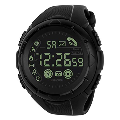 DAYLIN Reloj Inteligente Hombre Mujer Reloj Chica Joven Deportivo Reloj de Pulsera Digital Android y iOS Reloj Fitness Smart Sport Watch con Cronógrafo Militar Esfera Grande Resistente al Agua