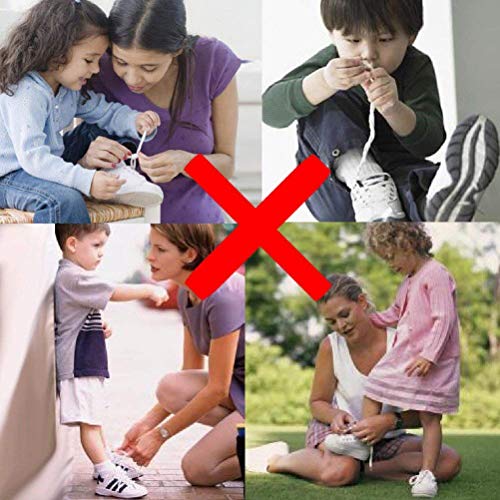 D&D DD Plana Elasticos Cordones, Un tamaño Para Todos Unisexo No Hay Necesidad de Atar Los Cordones de Los Zapatos para Niños Adultos