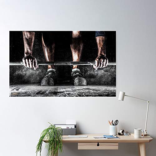 Deadlift Weight Powerlifting Bodybuilding Weightlifting Building Muscle Dead Regalo para la decoración del hogar Wall Art Print Poster 11.7 x 16.5 inch