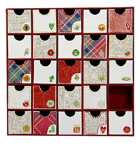 Decopatch HD018O Calendario de Adviento tabla de Manila, marrón