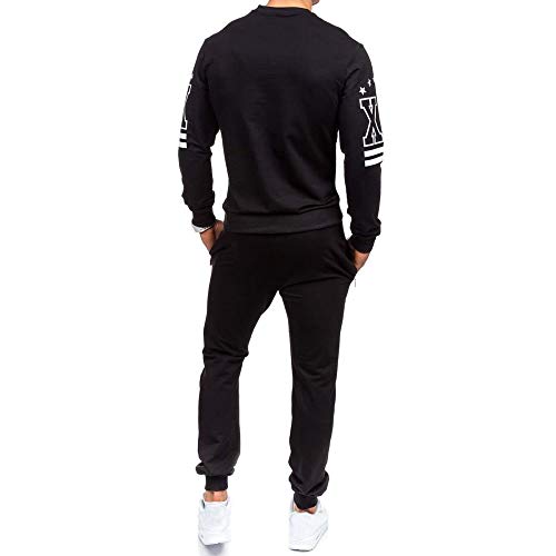 DEELIN Moda De Los Hombres Casual New York Printed Jersey Sudadera con Capucha Sudaderas con Capucha De Lazo Sudaderas Pantalones Juegos Deportivos CháNdal Traje