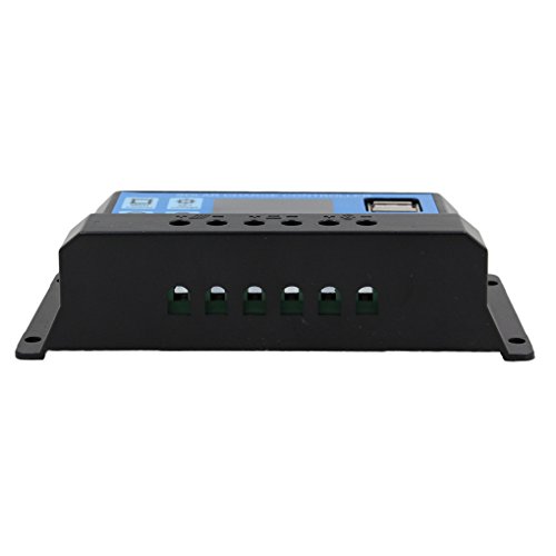 Demino LCD 12 / 24V 30A de Carga Solar del regulador del regulador, el regulador Solar del regulador del regulador PWM Inteligente Timer USB