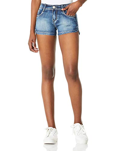 Demon&Hunter 601 Shorts Series Mujer Pantalones Vaqueros Cortos Jeans DH6001(28)