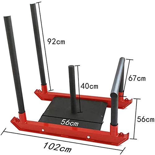 Deportes Agilidad Fuerza Entrenamiento Fitness Velocidad Trineo con arnés de hombro acolchado Levantamiento de fuerza Trineo Ejercicio Fitness Peso Arrastre Crossfit Entrenamiento 102X56x92cm(Upgrad