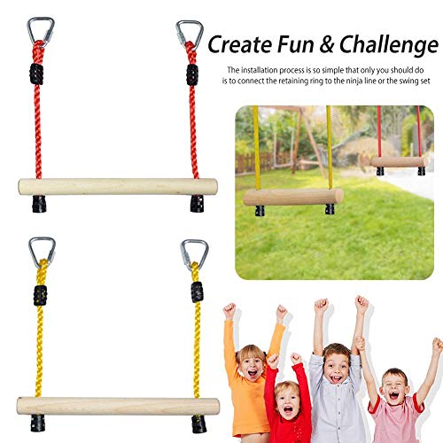 Dettelin Monkey Bars Trapeze Swing Bars Juego de Columpios de Cadena de Servicio Pesado Accesorios Outdoor Swing Monkey Bar Obstáculo para niños Niños