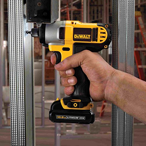 Dewalt DCK211D2T-QW DCK211D2T-QW-KIT 10,8V = Taladro Atornillador Impacto XR + Organizador TSTAK V con 2 baterías Li-Ion 2,0Ah, 1840 W, 10.8 V, Negro/Amarillo