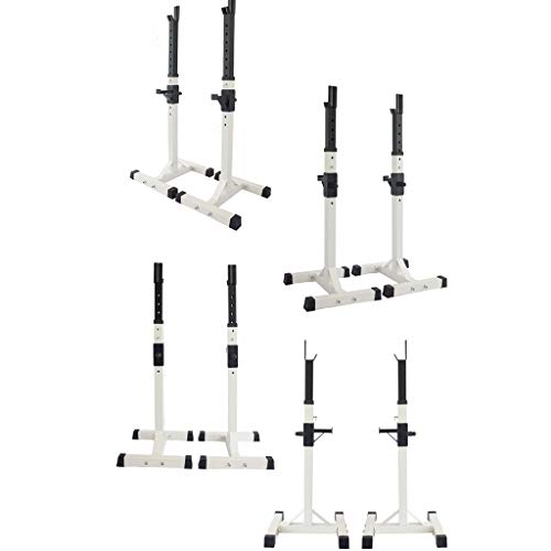 DFANCE Bastidores de Sentadillas/Squat Rack, Soportes de Sentadillas Ajustables Bastidor de Press de Banca Rack MusculacióN de Entrenamiento de Fuerza Equipo de Gimnasia en Interiores, Carga 250 Kg