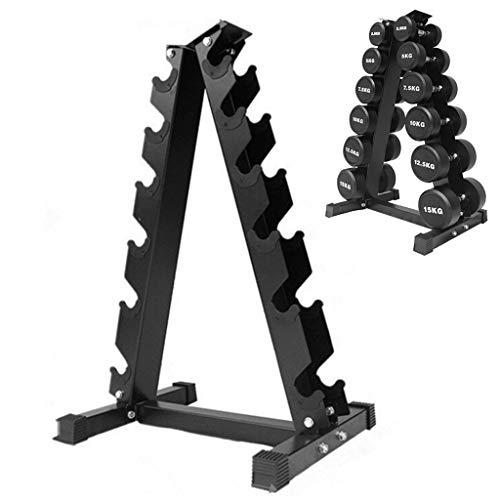 DFANCE Rack para Mancuernas Rack de Peso con Marco en A de 6 Niveles para Mancuernas, 200 kg de Capacidad de Peso Soporte para Mancuernas Soporte para Mancuernas para Almacenamiento de Mancuernas