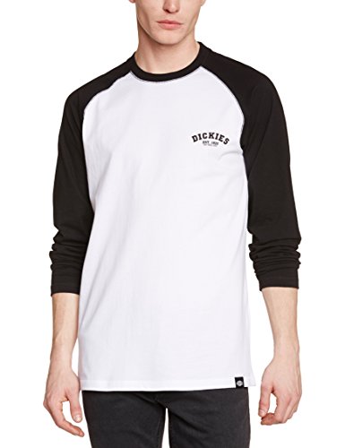 Dickies Baseball, Camiseta de Manga Larga para Hombre, Multicolor (Black Bk), X-Large