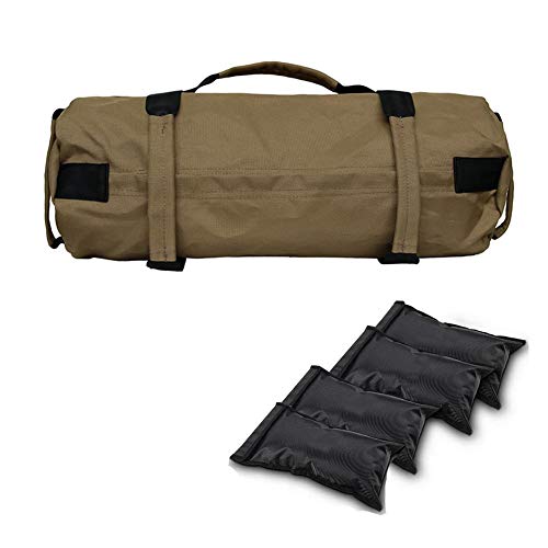 didatecar Sandbag Sacos De Arena Fitness con 4 Bolsas De Llenado (Capacidad Máxima Total De 100 LB), Tela Oxford 1200D, Ejercicio De Entrenamiento Cruzado Y Crossfit