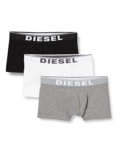 Diesel UMBX-DAMIENTHREEPACK, Calzoncillo para Hombre, Multicolor (Dark Grey Melange/Black/Bright White E3843/0jkkb), M, Pack de 3