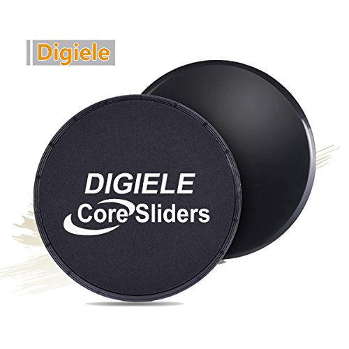 DigiELE Discos Deslizantes, 2 Core Sliders, Sliders Ejercicio de Doble Cara y Glide Discos Vírgenes para Uso en Pisos, Yoga Pilates Core - Entrenamiento de Cuerpo Completo y Acondicionado