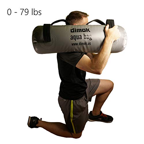 dimok Equipo de Ejercicio de Cuerpo Completo con Bolsa de Arena para Ejercicios alternativos con Bomba y Pesas de Entrenamiento 75 x 25 cm Gris