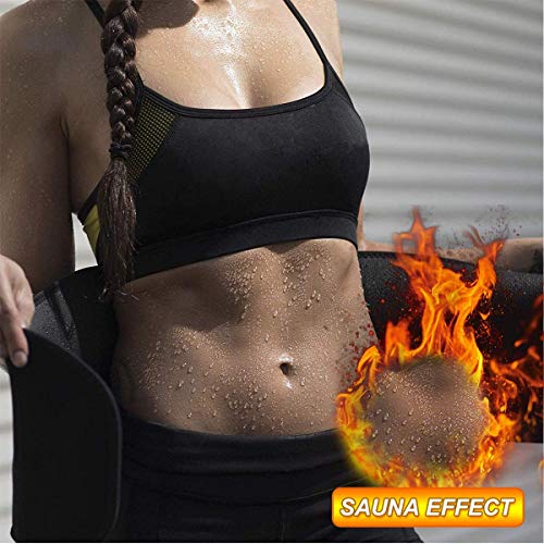 DINOKA Faja Reductora Mujer Adelgazante, Faja Lumbar Hombre Mujer Ajustable ，Tela de Neopreno Seguro , Quema de Grasa, Cinturón de Fitness Suave para Hacer El Ejercicio,Yoga