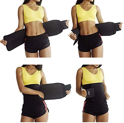 DINOKA Faja Reductora Mujer Adelgazante, Faja Lumbar Hombre Mujer Ajustable ，Tela de Neopreno Seguro , Quema de Grasa, Cinturón de Fitness Suave para Hacer El Ejercicio,Yoga